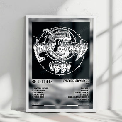 Lynyrd Skynyrd "1991" Album Cover Poster - with Complete Tracklist