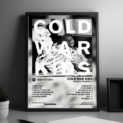 Cold War Kids "Loyalty To Loyalty" Album Cover Poster - with Complete Tracklist