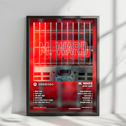 M. Ward "More Rain" Album Cover Poster - with Complete Tracklist