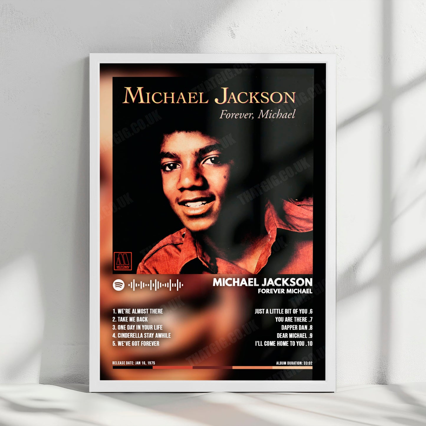 Michael Jackson "Forever Michael" Album Cover Poster - with Complete Tracklist