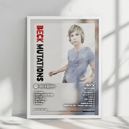 Beck "Mutations" Album Cover Poster - with Complete Tracklist