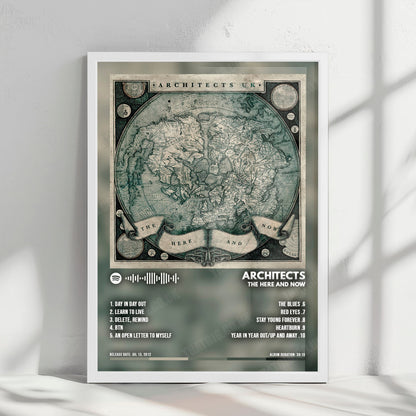 Architects "The Here and Now" Album Cover Poster - with Complete Tracklist