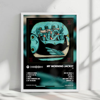 My Morning Jacket "Z" Album Cover Poster - with Complete Tracklist