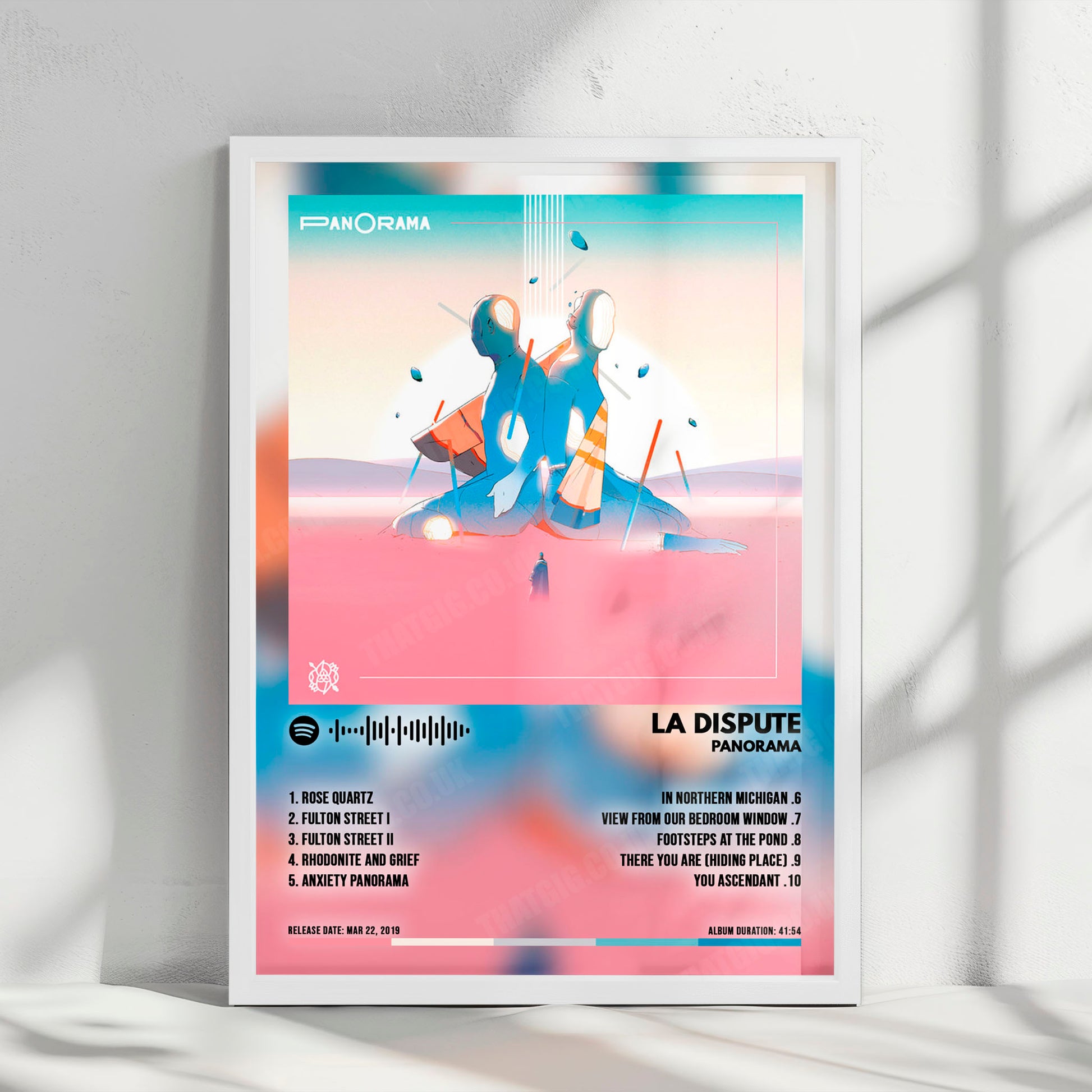 La Dispute "Panorama" Album Cover Poster - with Complete Tracklist