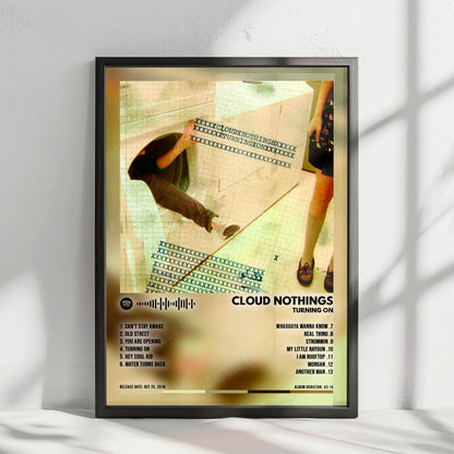 Cloud Nothings "Turning On" Album Cover Poster - with Complete Tracklist