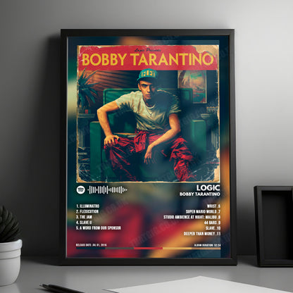 Logic "Bobby Tarantino" Album Cover Poster - with Complete Tracklist