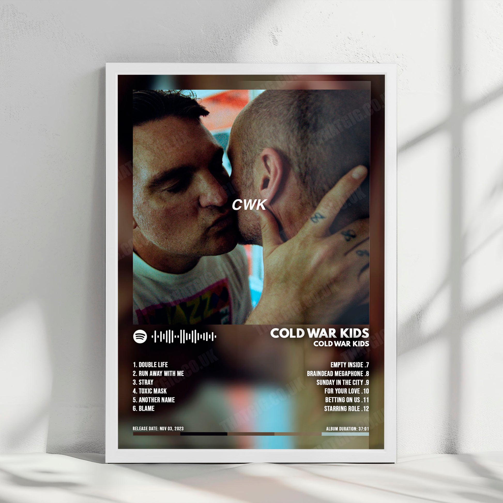 Cold War Kids "Cold War Kids" Album Cover Poster - with Complete Tracklist