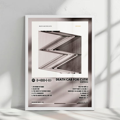 Death Cab for Cutie "Kintsugi" Album Cover Poster - with Complete Tracklist