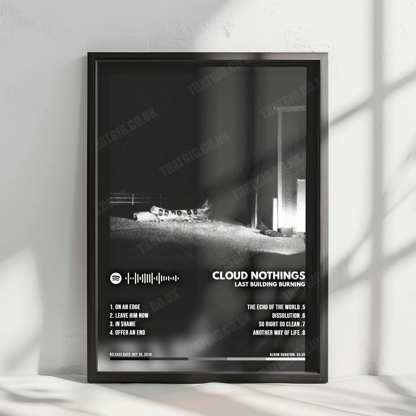 Cloud Nothings "Last Building Burning" Album Cover Poster - with Complete Tracklist