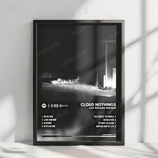 Cloud Nothings "Last Building Burning" Album Cover Poster - with Complete Tracklist