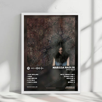 Marissa Nadler "Little Hells" Album Cover Poster - with Complete Tracklist