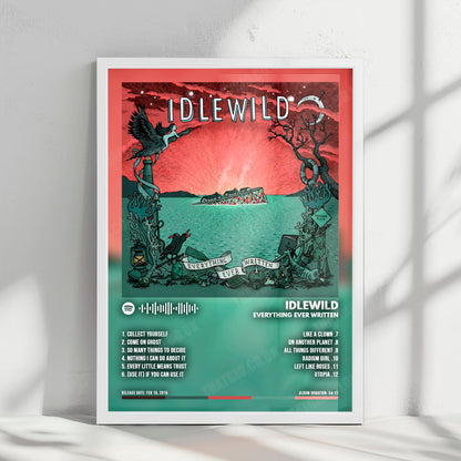 Idlewild "Everything Ever Written" Album Cover Poster - with Complete Tracklist