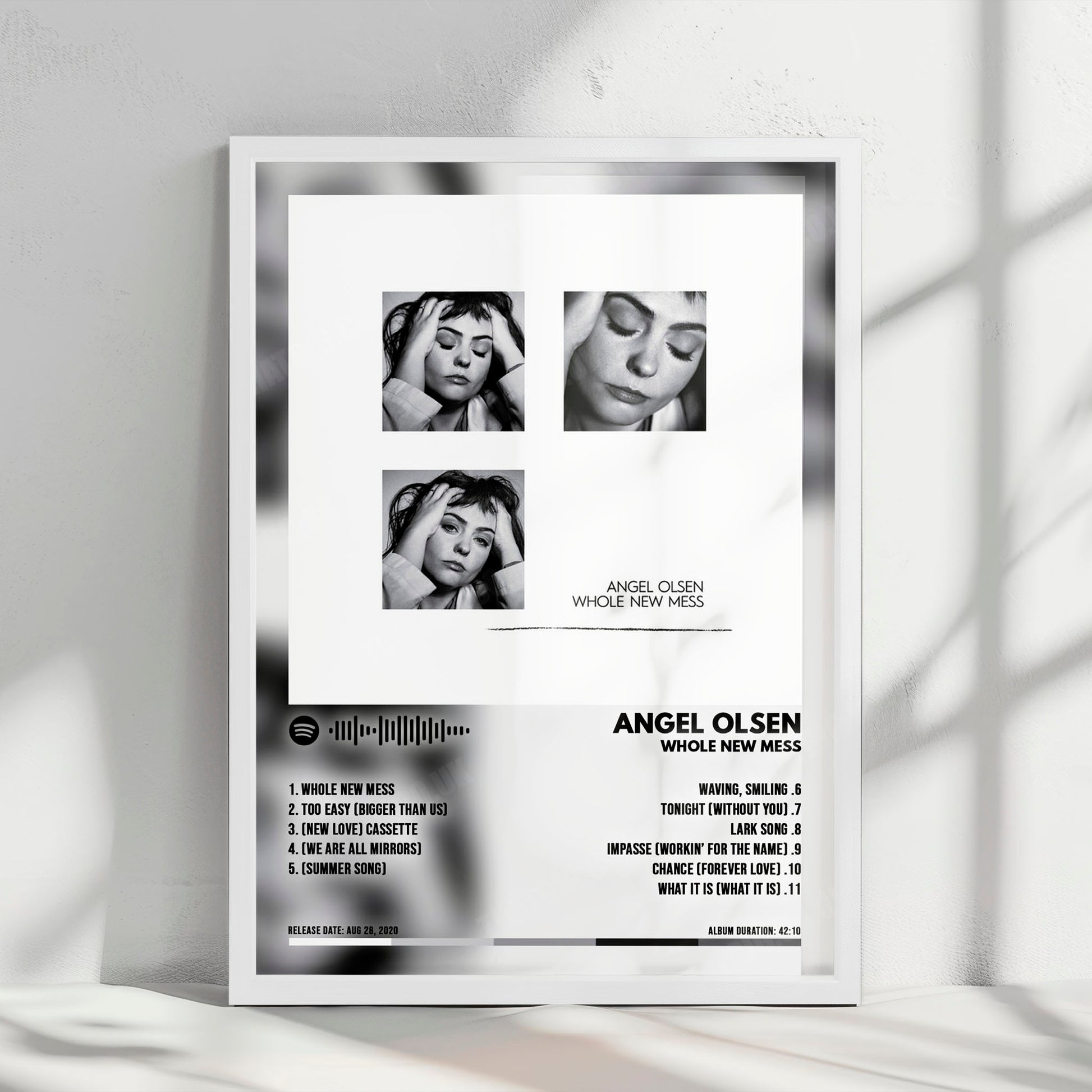 Angel Olsen "Whole New Mess" Album Cover Poster - with Complete Tracklist