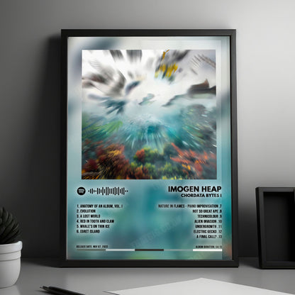 Imogen Heap "Chordata Bytes I" Album Cover Poster - with Complete Tracklist