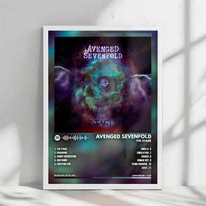 Avenged Sevenfold "The Stage" Album Cover Poster - with Complete Tracklist