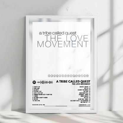 A Tribe Called Quest "The Love Movement" Album Cover Poster - with Complete Tracklist
