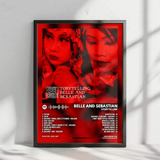 Belle and Sebastian "Storytelling" Album Cover Poster - with Complete Tracklist