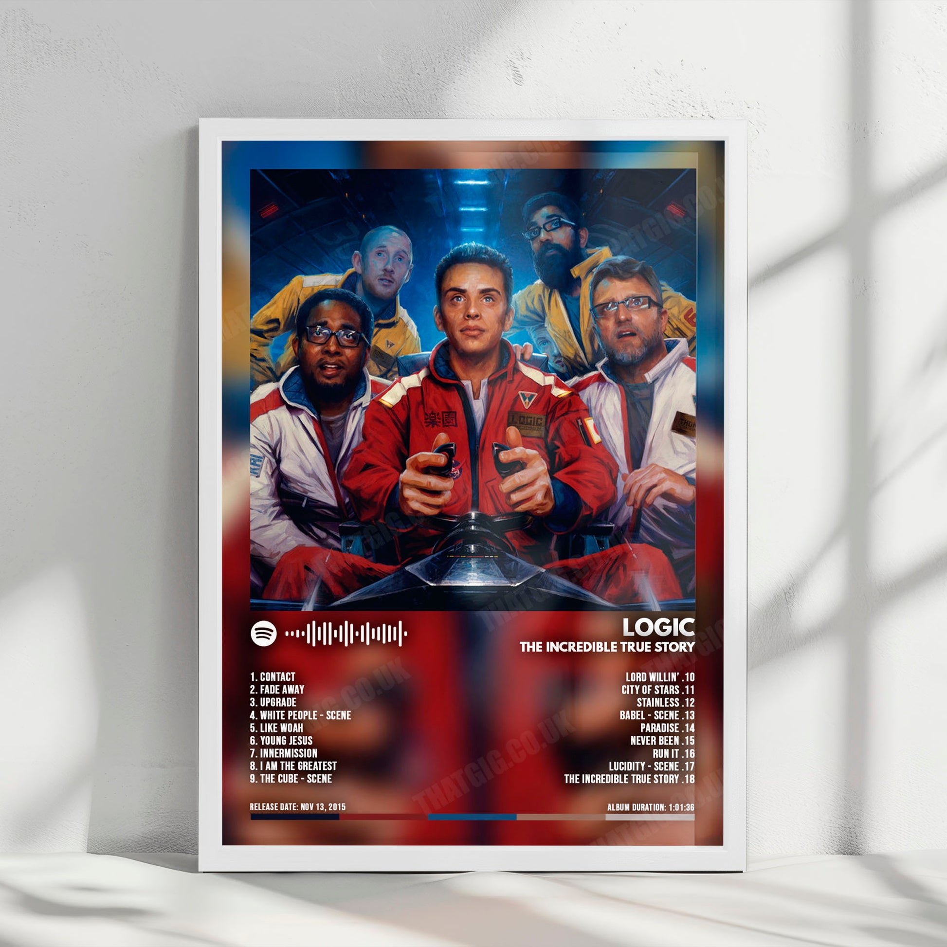 Logic "The Incredible True Story" Album Cover Poster - with Complete Tracklist