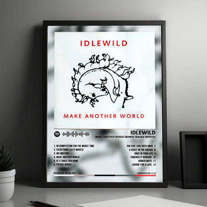 Idlewild "Make Another World (Bonus Tracks Edition)" Album Cover Poster - with Complete Tracklist