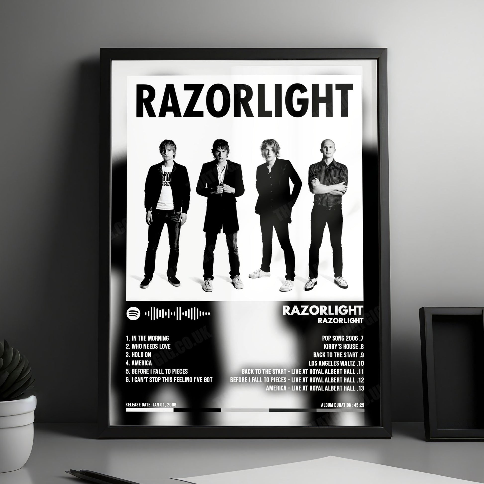 Razorlight "Razorlight" Album Cover Poster - with Complete Tracklist