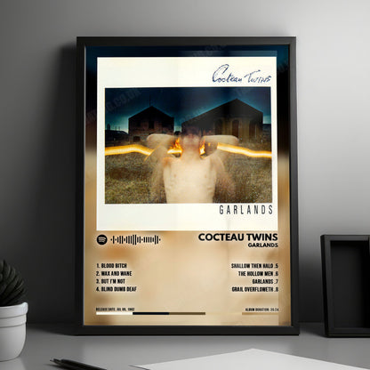 Cocteau Twins "Garlands" Album Cover Poster - with Complete Tracklist