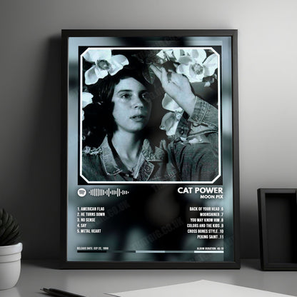 Cat Power "Moon Pix" Album Cover Poster - with Complete Tracklist