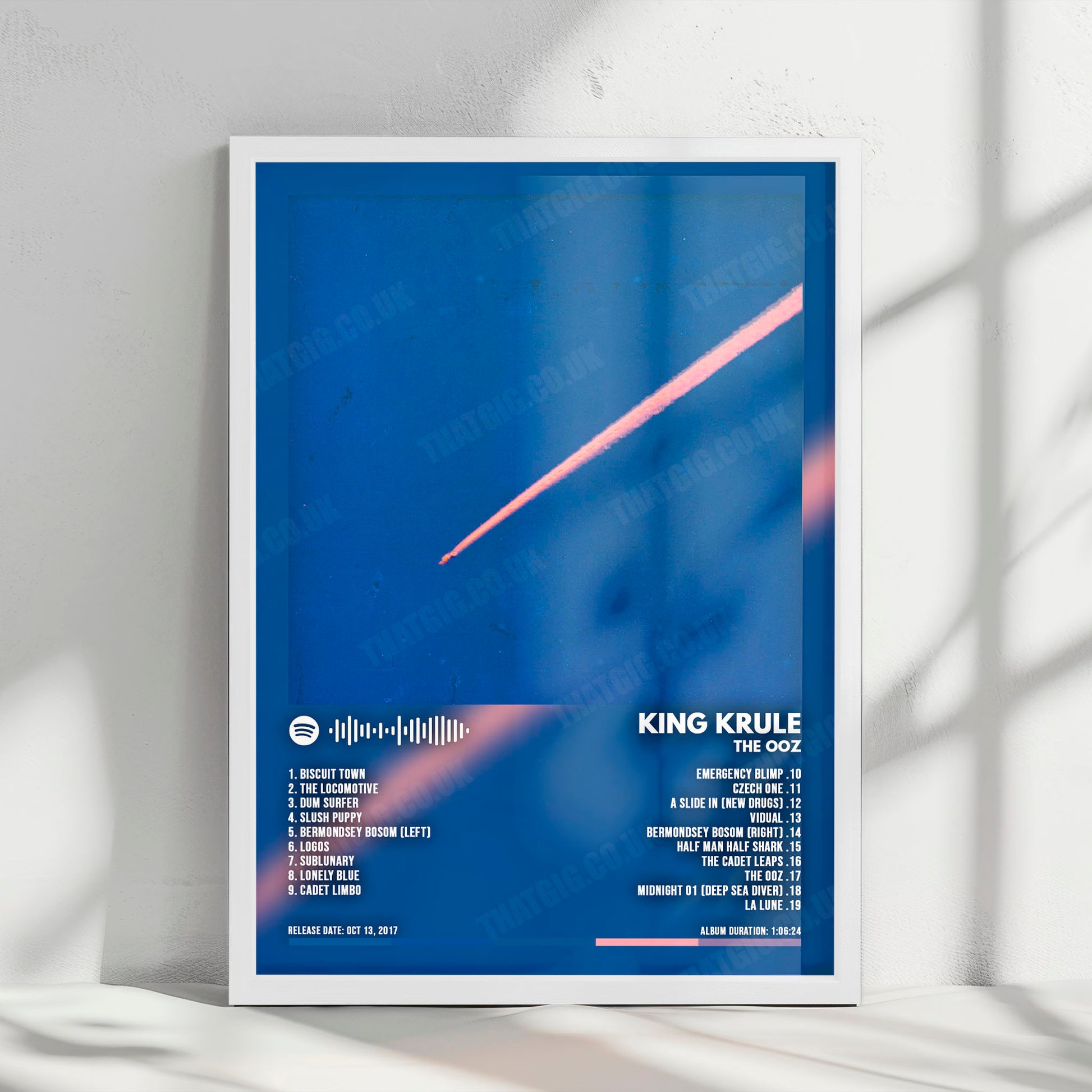 King Krule "The Ooz" Album Cover Poster - with Complete Tracklist