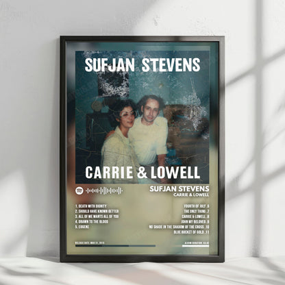 Sufjan Stevens "Illinois" Album Cover Poster - with Complete Tracklist