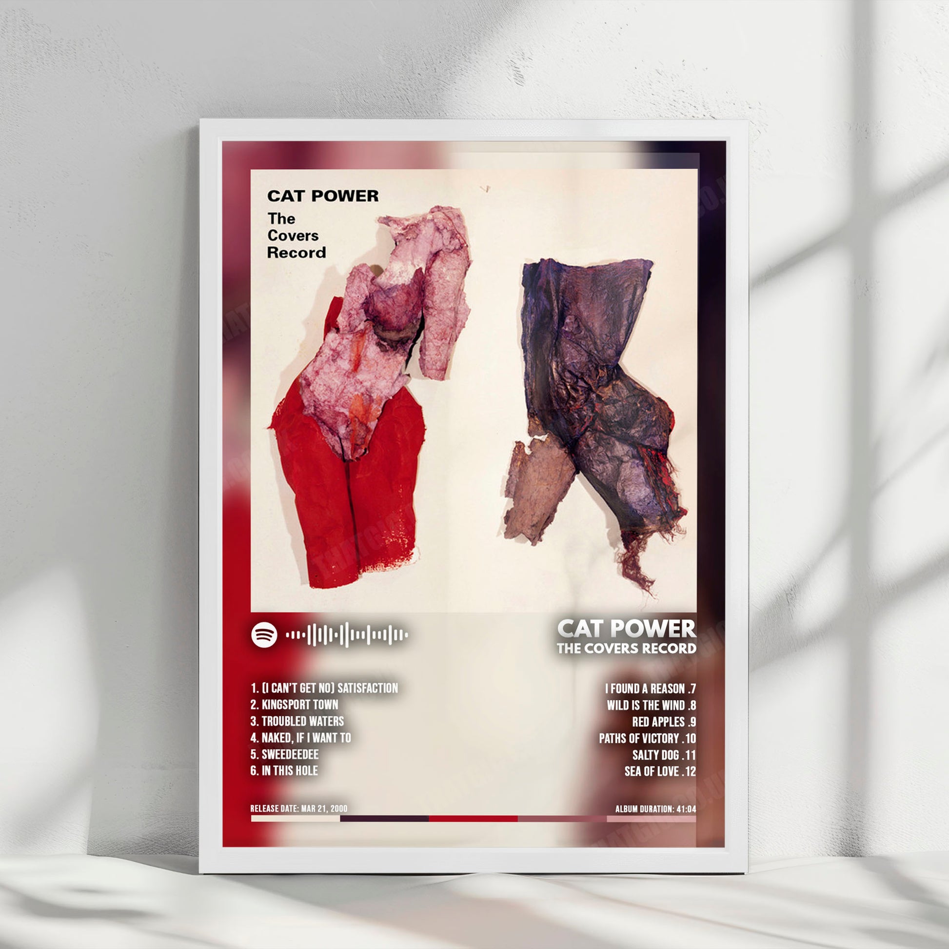 Cat Power "The Covers Record" Album Cover Poster - with Complete Tracklist