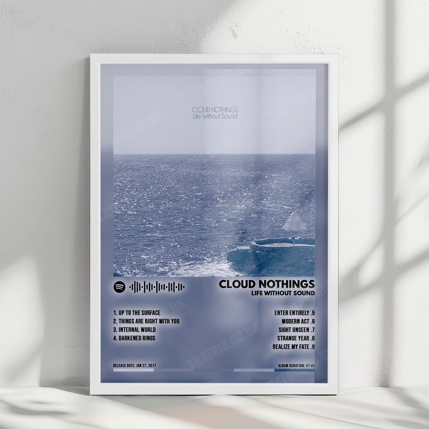 Cloud Nothings "Life Without Sound" Album Cover Poster - with Complete Tracklist