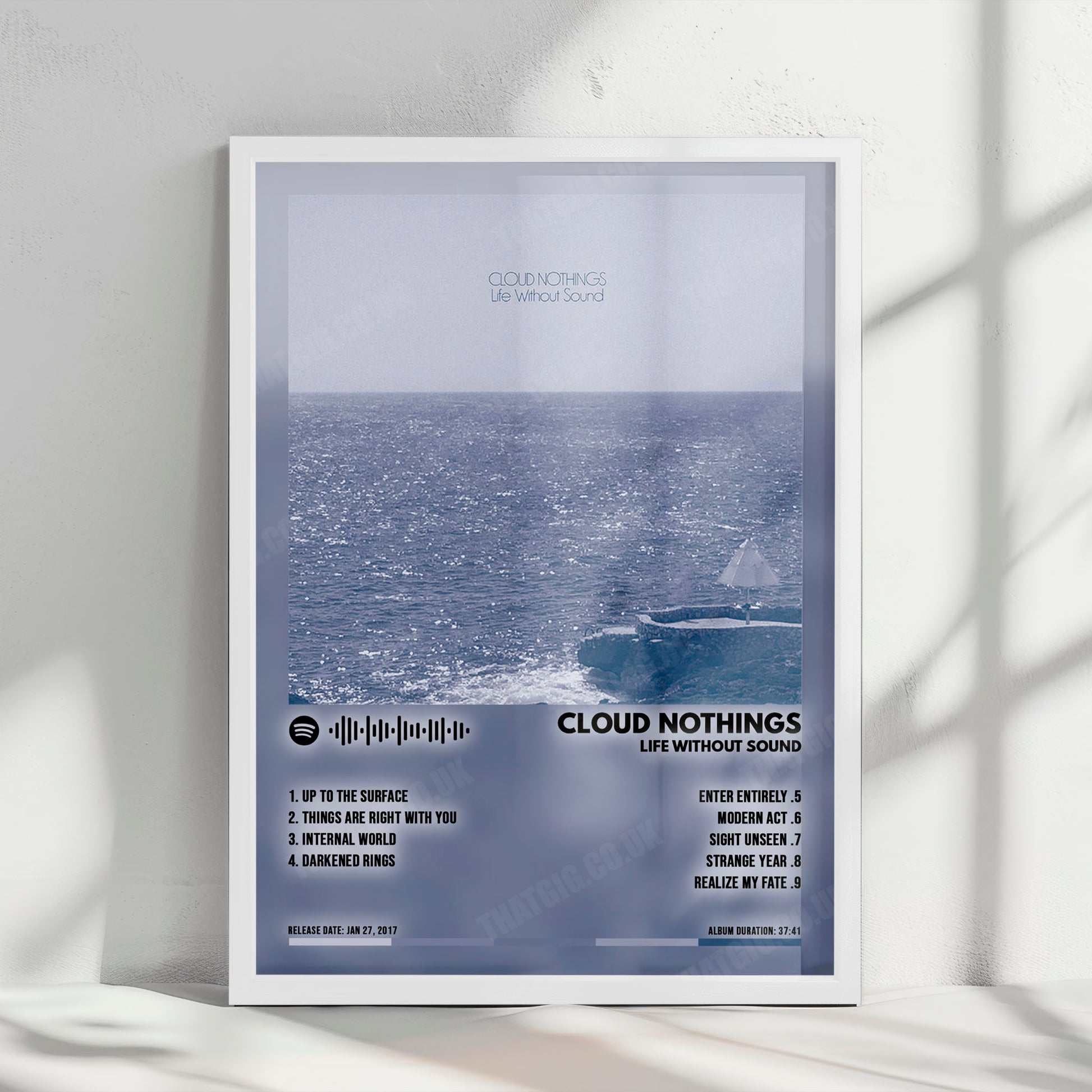 Cloud Nothings "Life Without Sound" Album Cover Poster - with Complete Tracklist