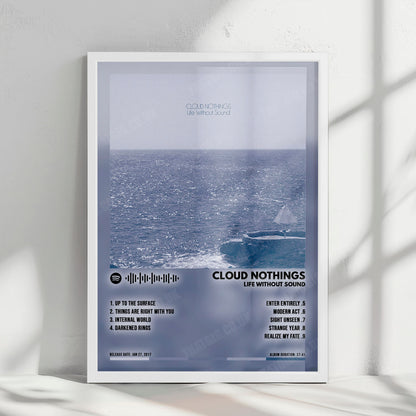 Cloud Nothings "Life Without Sound" Album Cover Poster - with Complete Tracklist