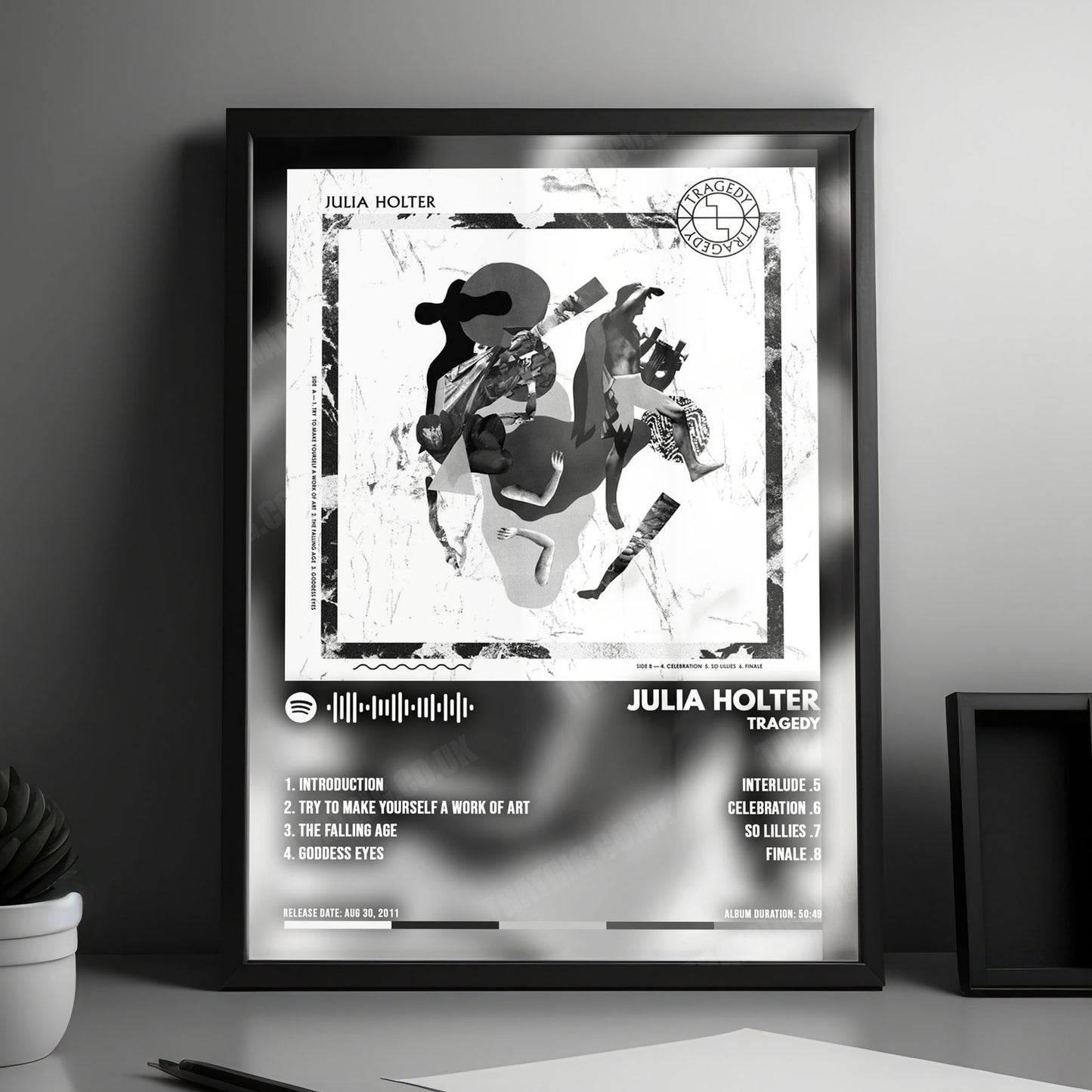 Julia Holter "Tragedy" Album Cover Poster - with Complete Tracklist