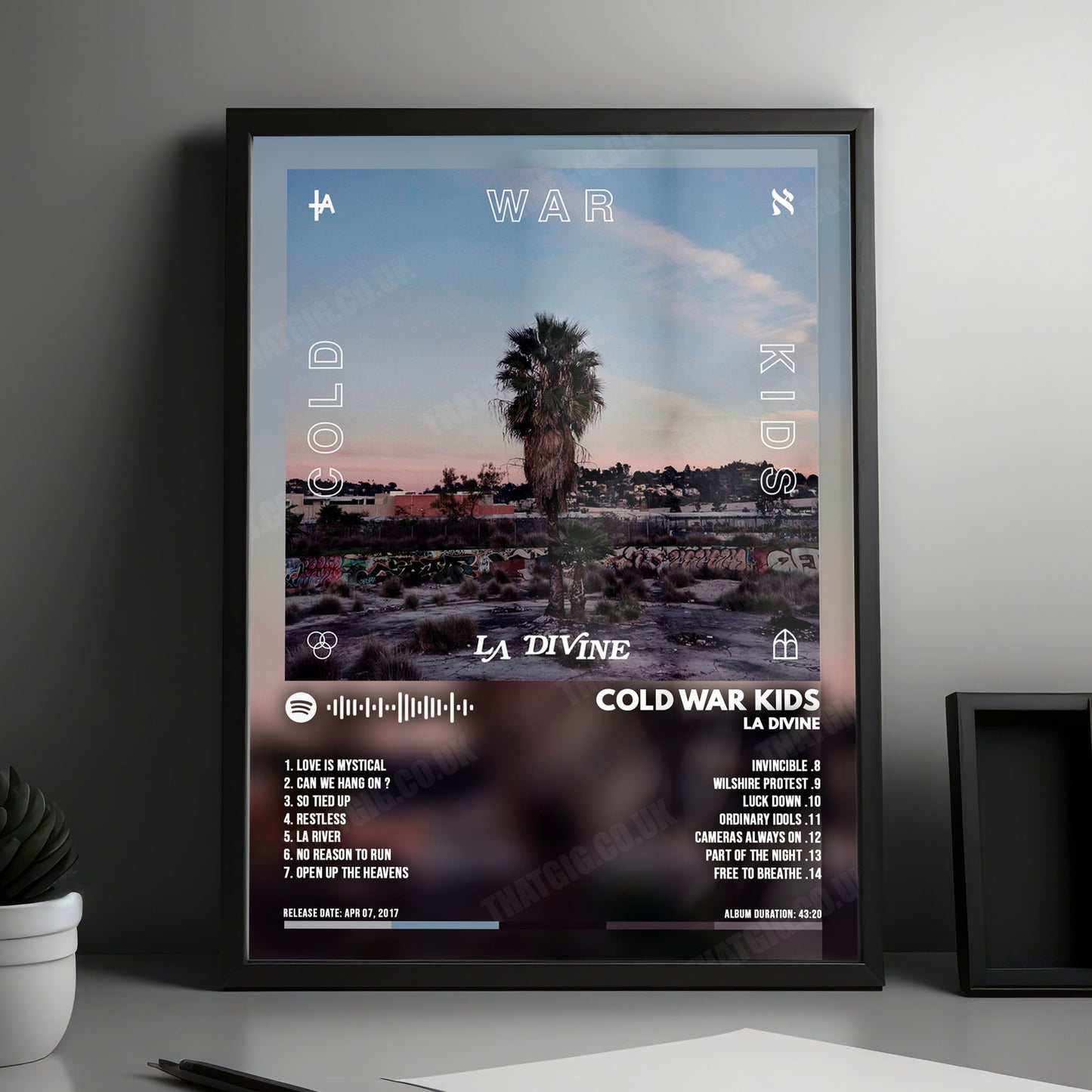 Cold War Kids "LA DIVINE" Album Cover Poster - with Complete Tracklist
