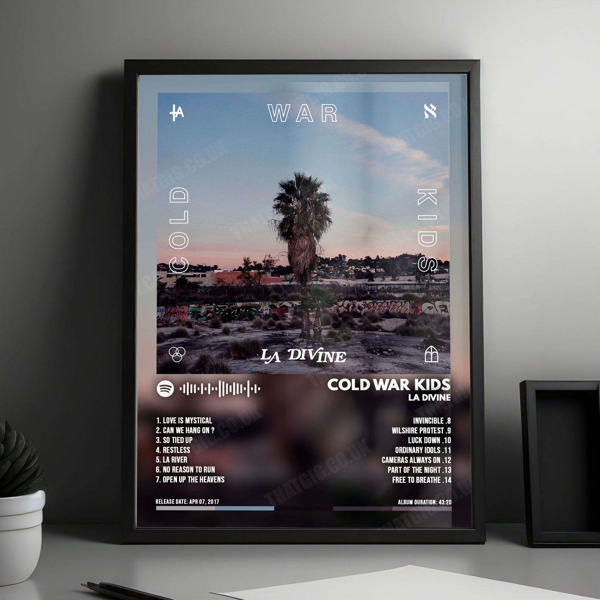 Cold War Kids "LA DIVINE" Album Cover Poster - with Complete Tracklist