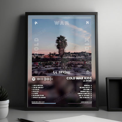Cold War Kids "LA DIVINE" Album Cover Poster - with Complete Tracklist