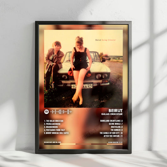 Beirut "Gulag Orkestar" Album Cover Poster - with Complete Tracklist