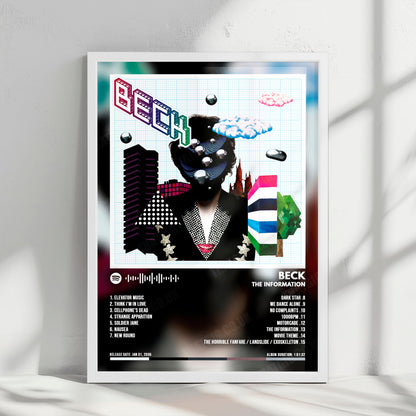 Beck "The Information" Album Cover Poster - with Complete Tracklist