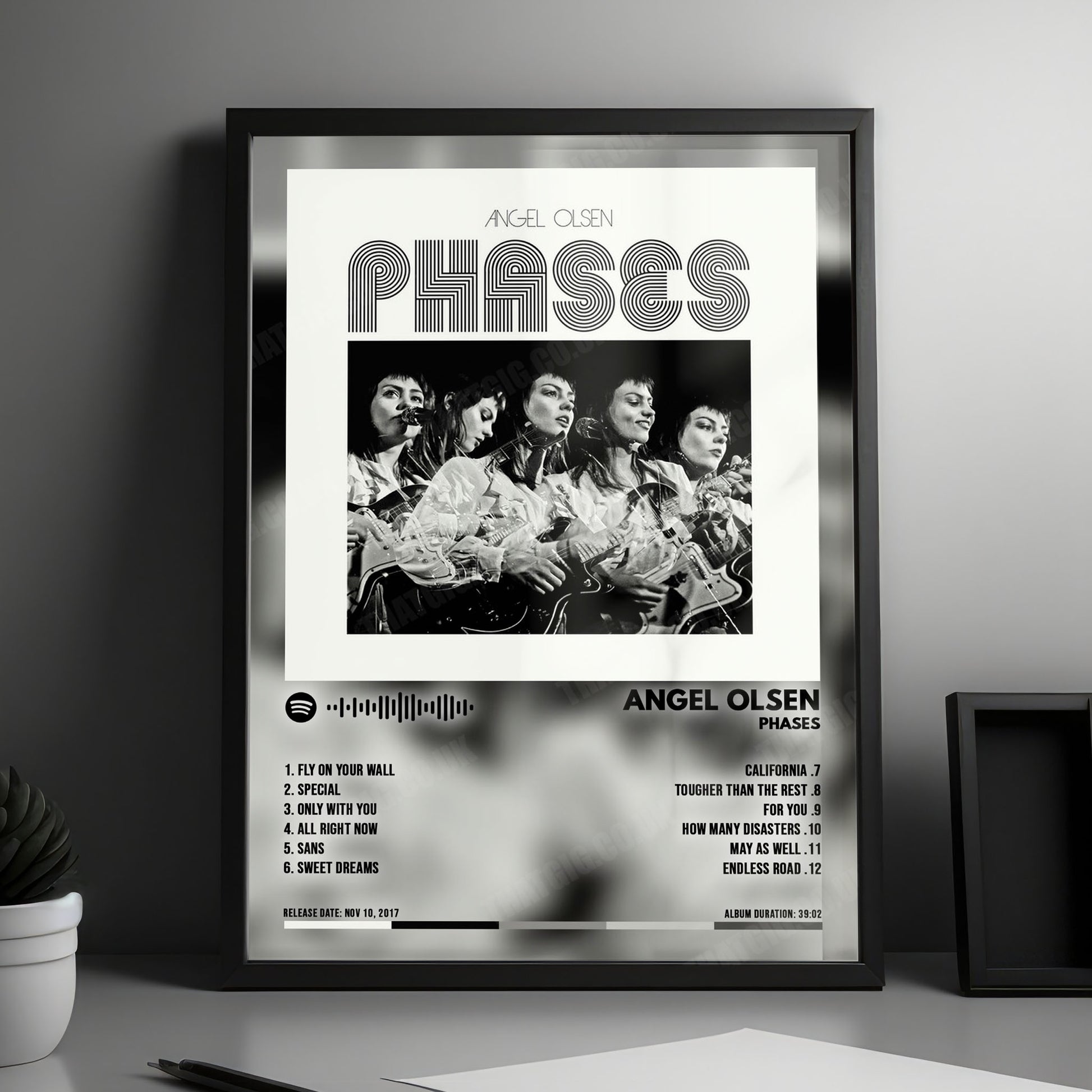 Angel Olsen "Phases" Album Cover Poster - with Complete Tracklist