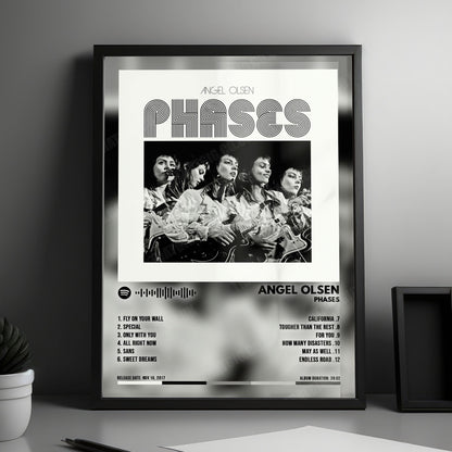 Angel Olsen "Phases" Album Cover Poster - with Complete Tracklist