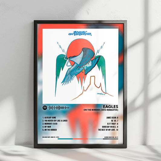 Eagles "On the Border (2013 Remaster)" Album Cover Poster - with Complete Tracklist