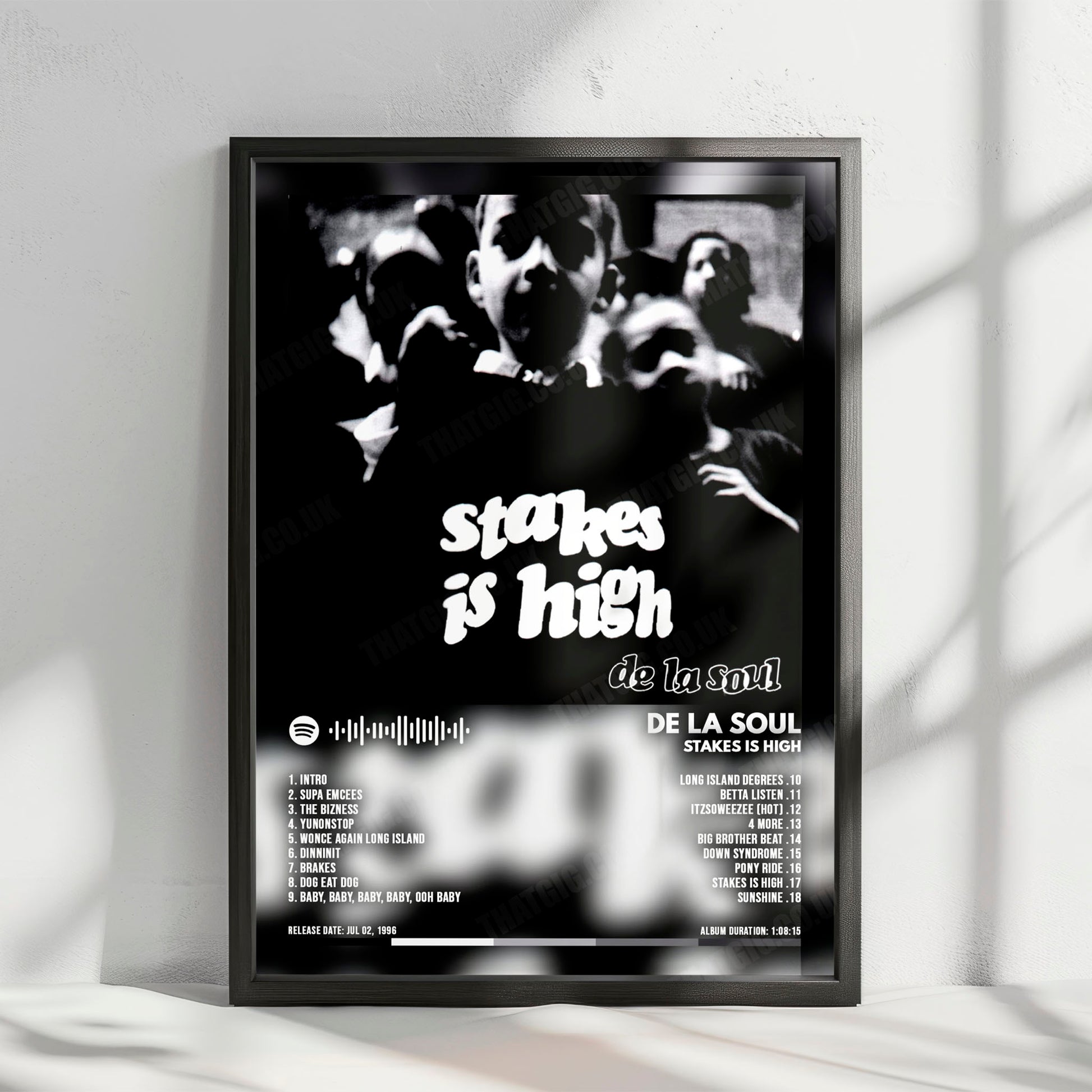 De La Soul "Stakes Is High" Album Cover Poster - with Complete Tracklist