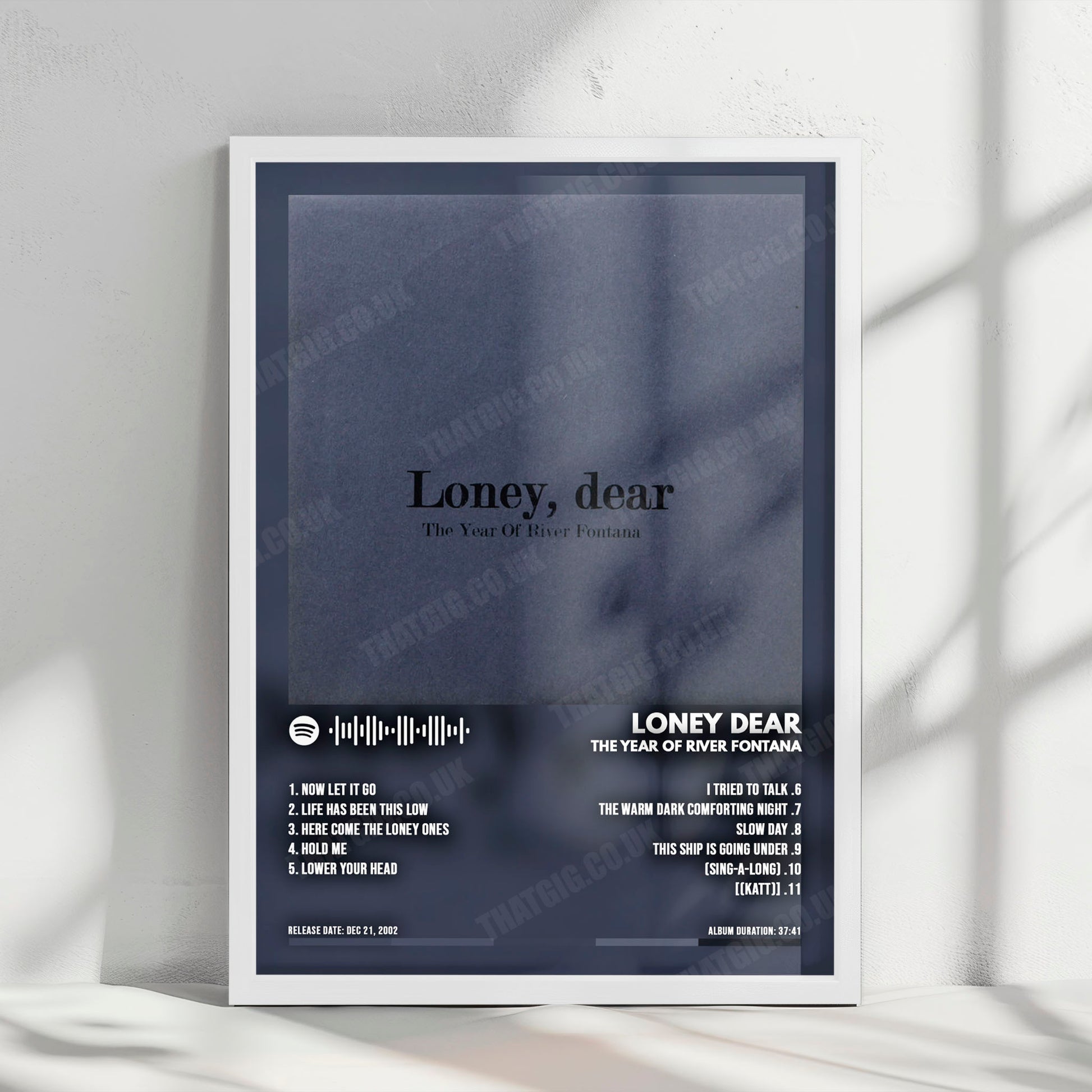 Loney Dear "The Year of River Fontana" Album Cover Poster - with Complete Tracklist