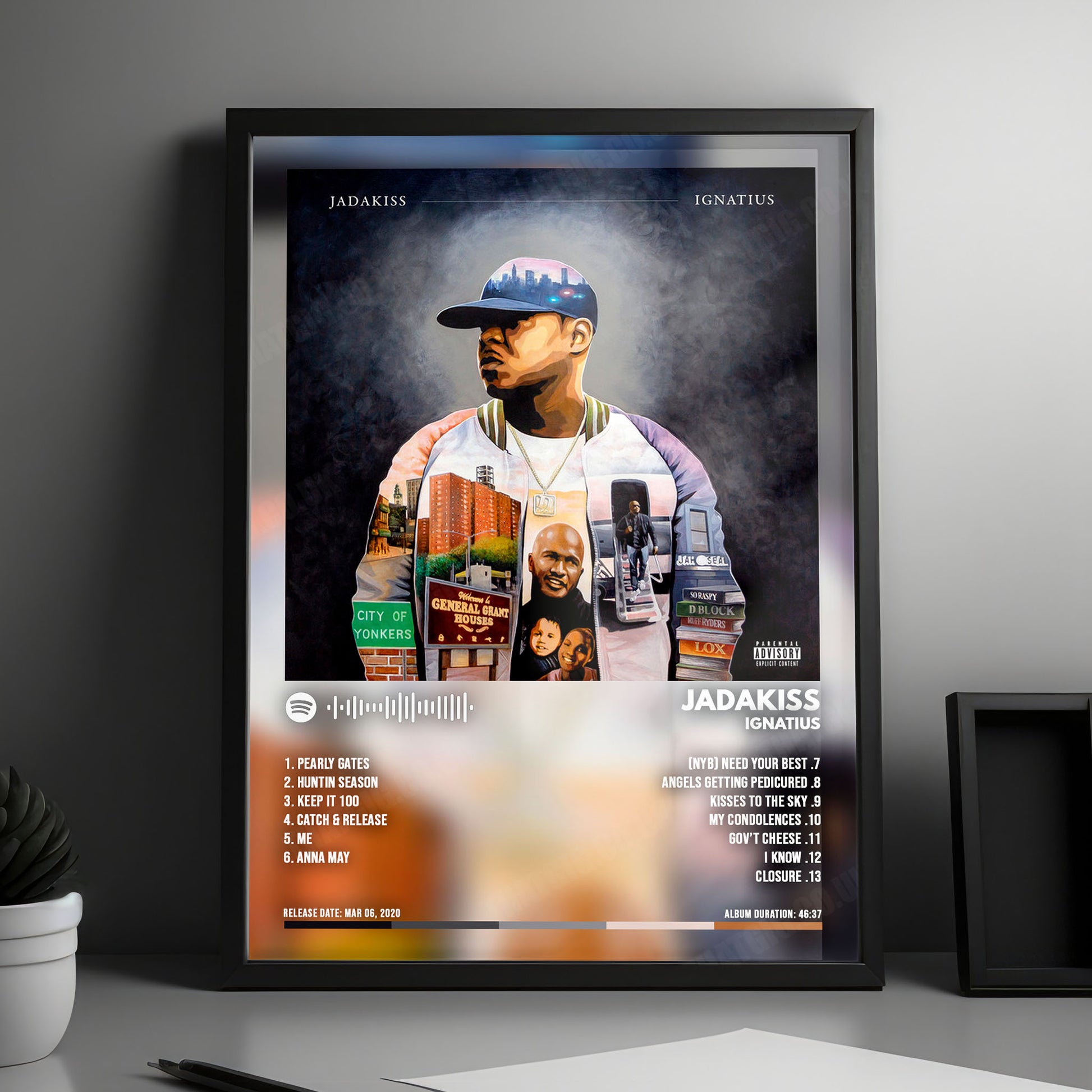 Jadakiss "Ignatius" Album Cover Poster - with Complete Tracklist