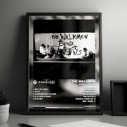 The Walkmen "Bows + Arrows" Album Cover Poster - with Complete Tracklist