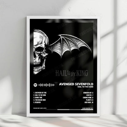 Avenged Sevenfold "Hail to the King" Album Cover Poster - with Complete Tracklist