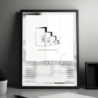 The Whitest Boy Alive "Dreams" Album Cover Poster - with Complete Tracklist