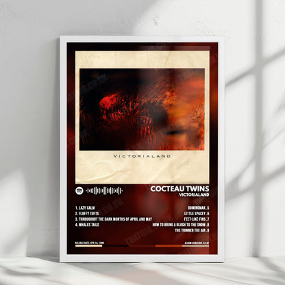 Cocteau Twins "Victorialand" Album Cover Poster - with Complete Tracklist