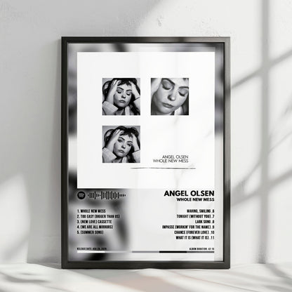 Angel Olsen "Whole New Mess" Album Cover Poster - with Complete Tracklist