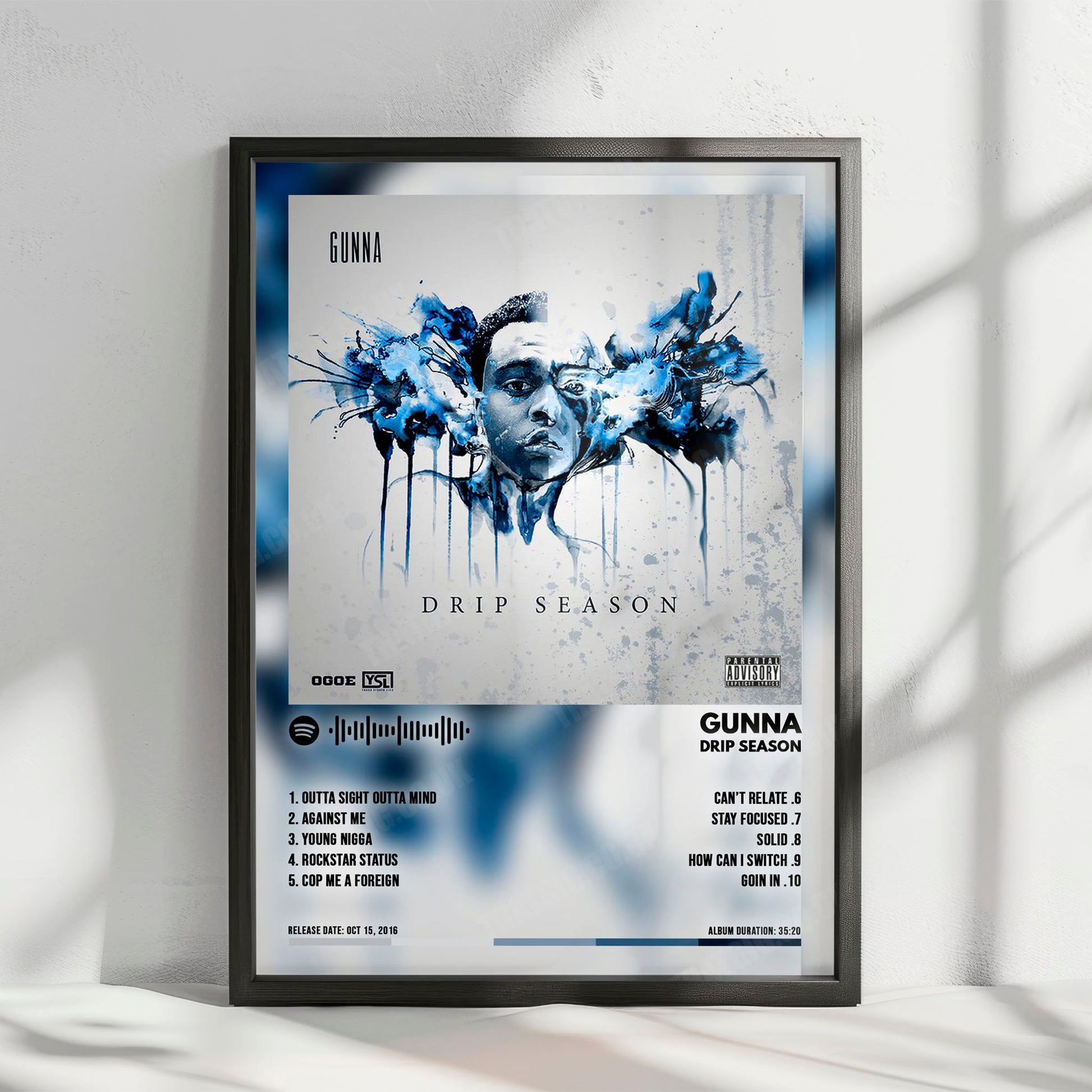 Gunna "Drip Season" Album Cover Poster - with Complete Tracklist